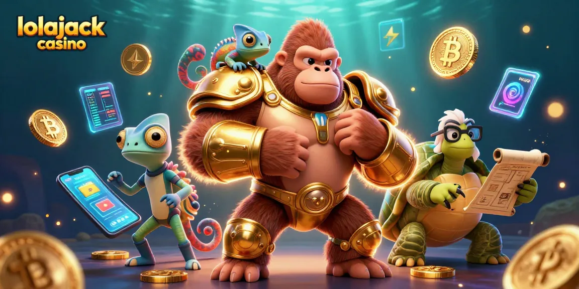 Experience thrilling action at lolajack casino with a powerful gorilla king and dynamic elements!